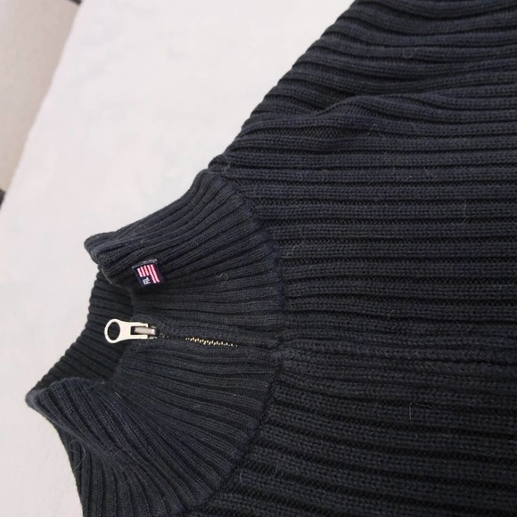 Polo Ralph Lauren Mens Sweater M Shawl Cardigan Naval Nautical Cable Knit - Picture 5 of 13